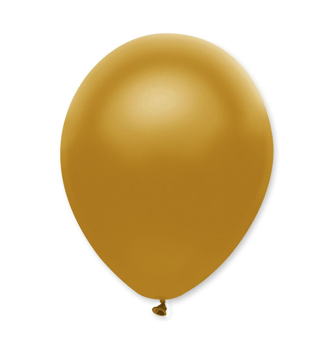 Balões lisos dourados
