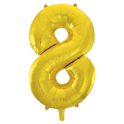 Balão grande número - dourado