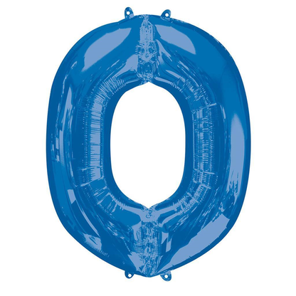Balão foil letras azul mini