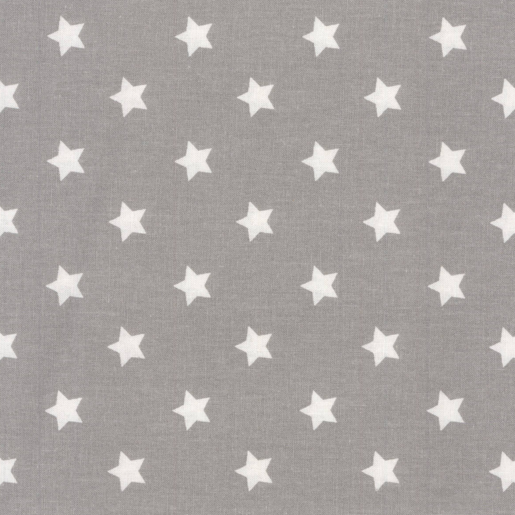 Tecido plastificado - stars big grey