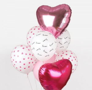 Balões corações