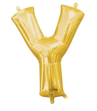 Balão foil letras dourado mini