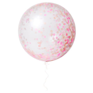 Balões gigantes confettis rosa