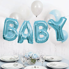 Carregar imagem no visualizador da galeria, Balão grinalda foil &quot;baby&quot; azul