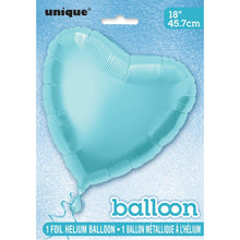 Carregar imagem no visualizador da galeria, Balão foil coração azul claro