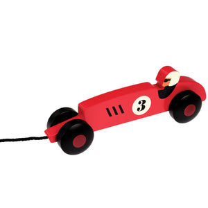 Brinquedo de puxar - carro de corrida vintage