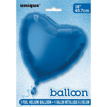 Carregar imagem no visualizador da galeria, Balão foil coração azul escuro