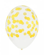 Carregar imagem no visualizador da galeria, Balões impressos confetti amarelos