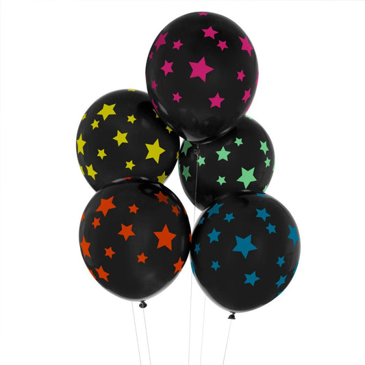 Balões estrelas disco