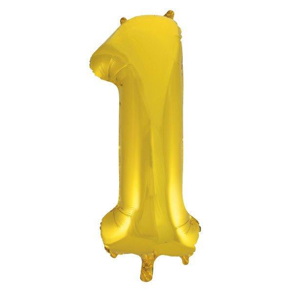 Balão grande número - dourado