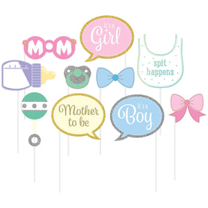 Adereços fotos baby shower