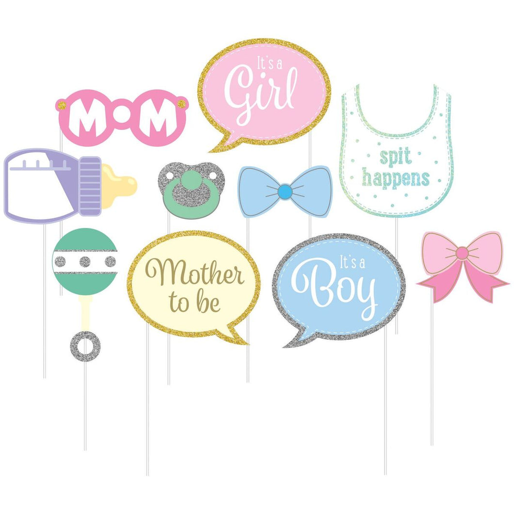 Adereços fotos baby shower