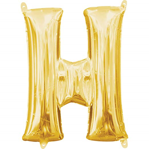 Balão foil letras dourado mini