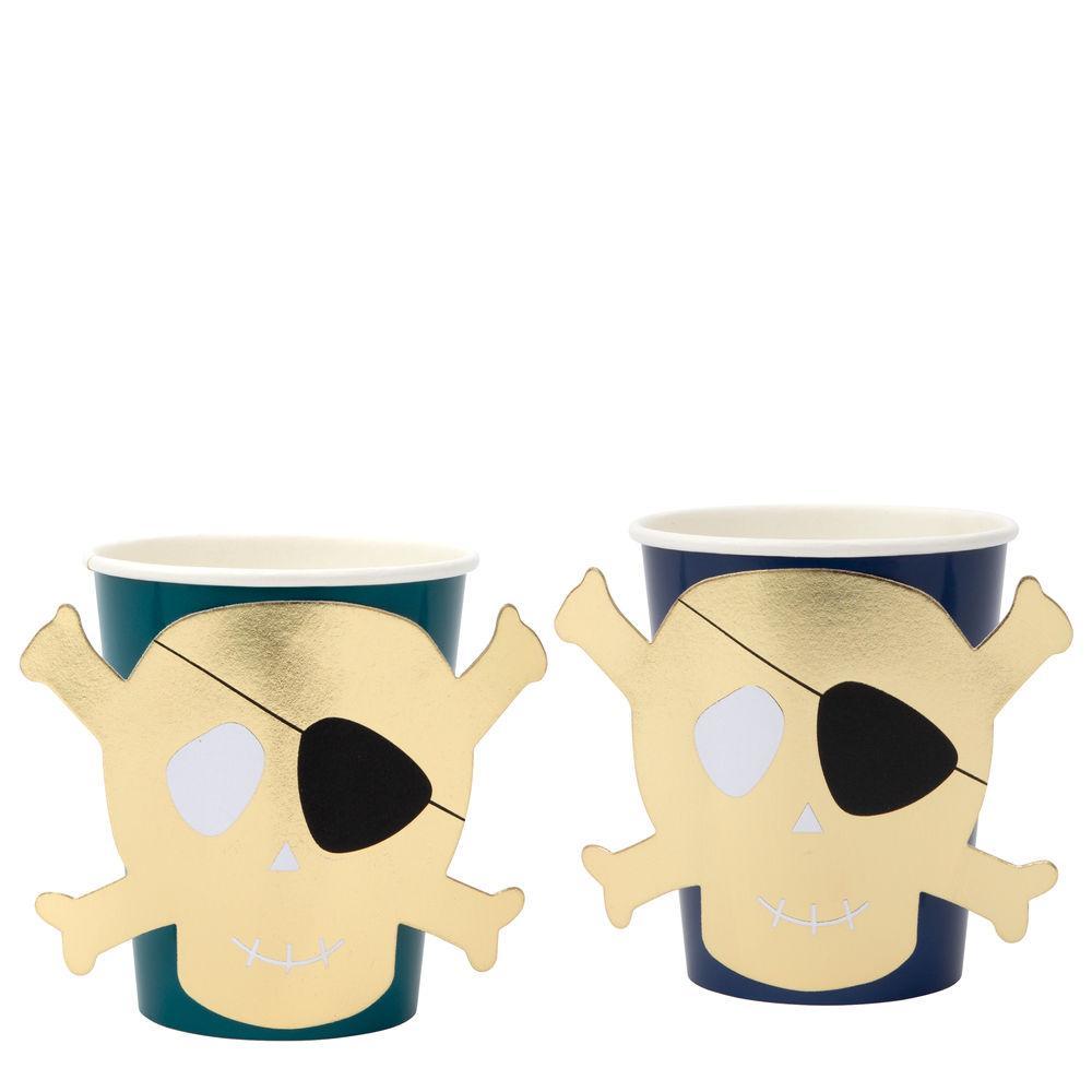 Copos caveira pirata