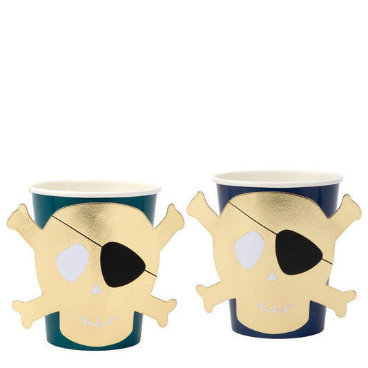 Copos caveira pirata