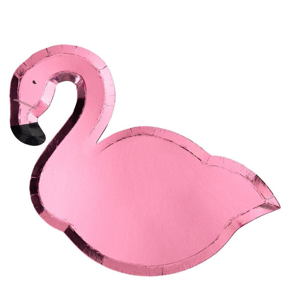 Pratos flamingo rosa