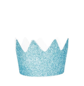 Coroa glitter azul