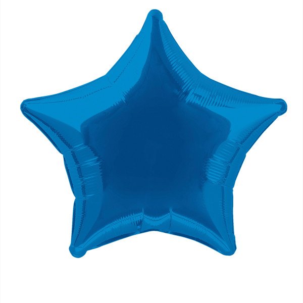 Balão foil estrela azul escura