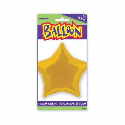 Balão foil estrela dourada