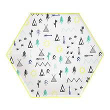Carregar imagem no visualizador da galeria, Pratos hexagonais floresta
