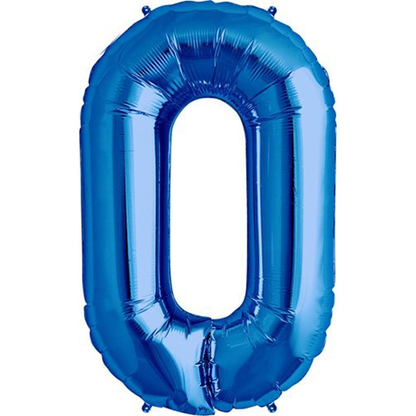 Balão grande número - azul