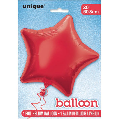 Balão foil estrela encarnada