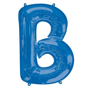Balão foil letras azul mini