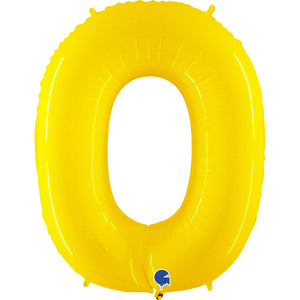Balão grande número - amarelo