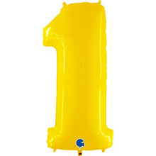 Carregar imagem no visualizador da galeria, Balão grande número - amarelo
