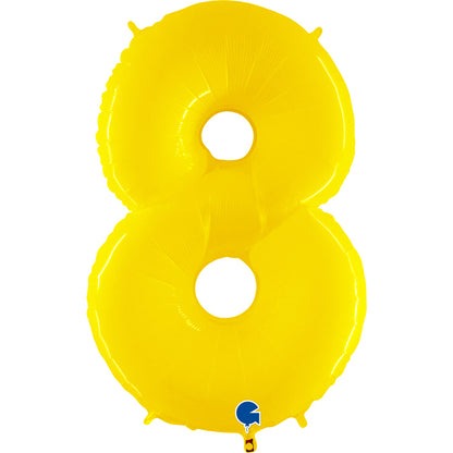 Balão grande número - amarelo