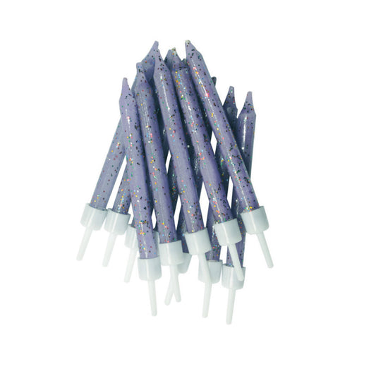Velas lilás glitter