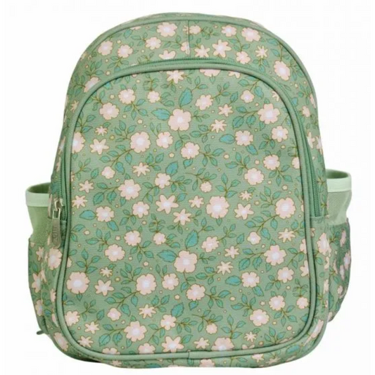 Mochila térmica flores verde