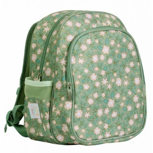 Mochila térmica flores verde