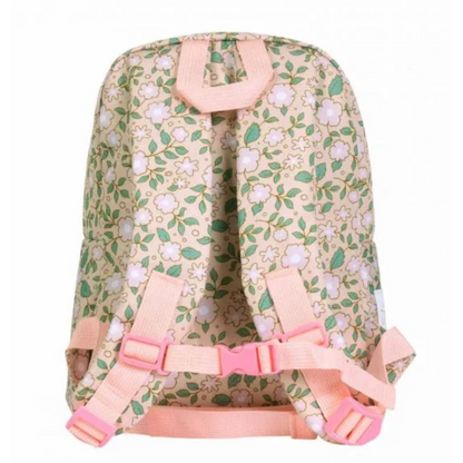 Mini mochila flores rosa