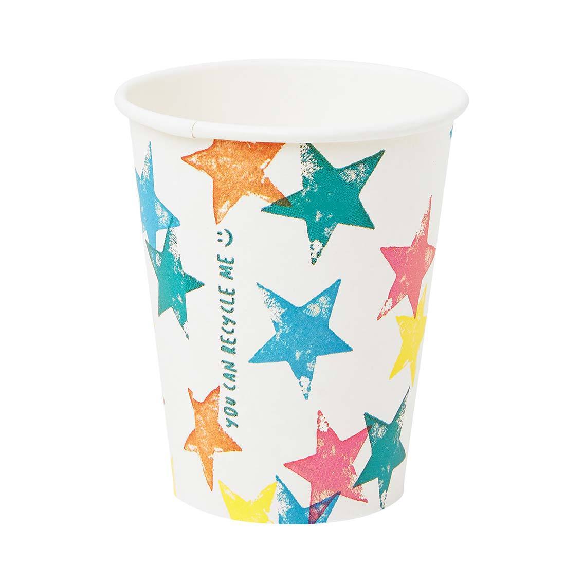 Copos estrelas multicores