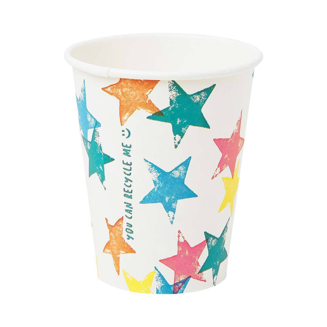 Copos estrelas multicores