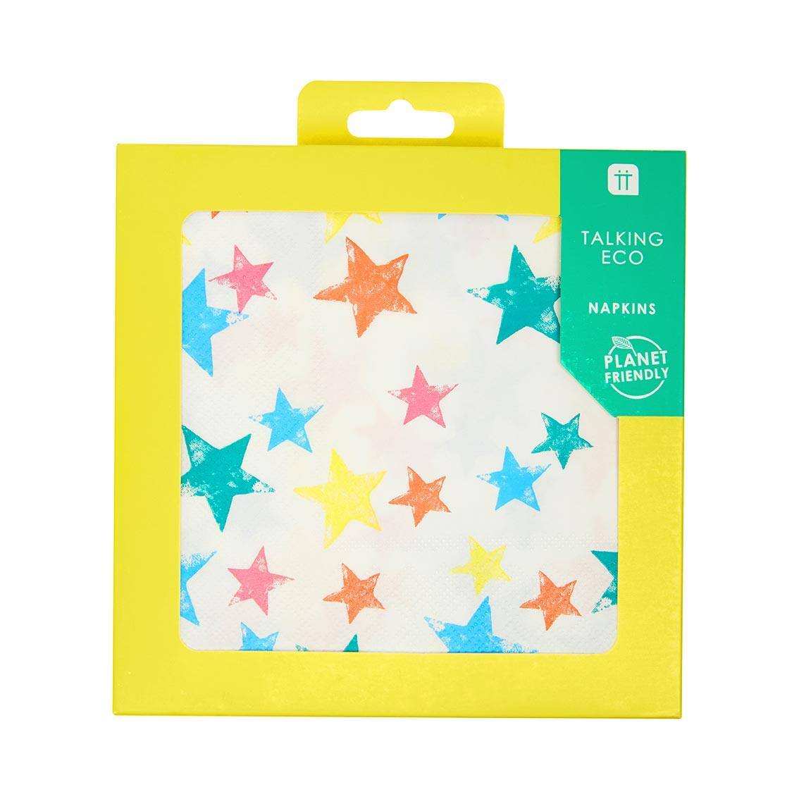 Guardanapos estrelas multicores