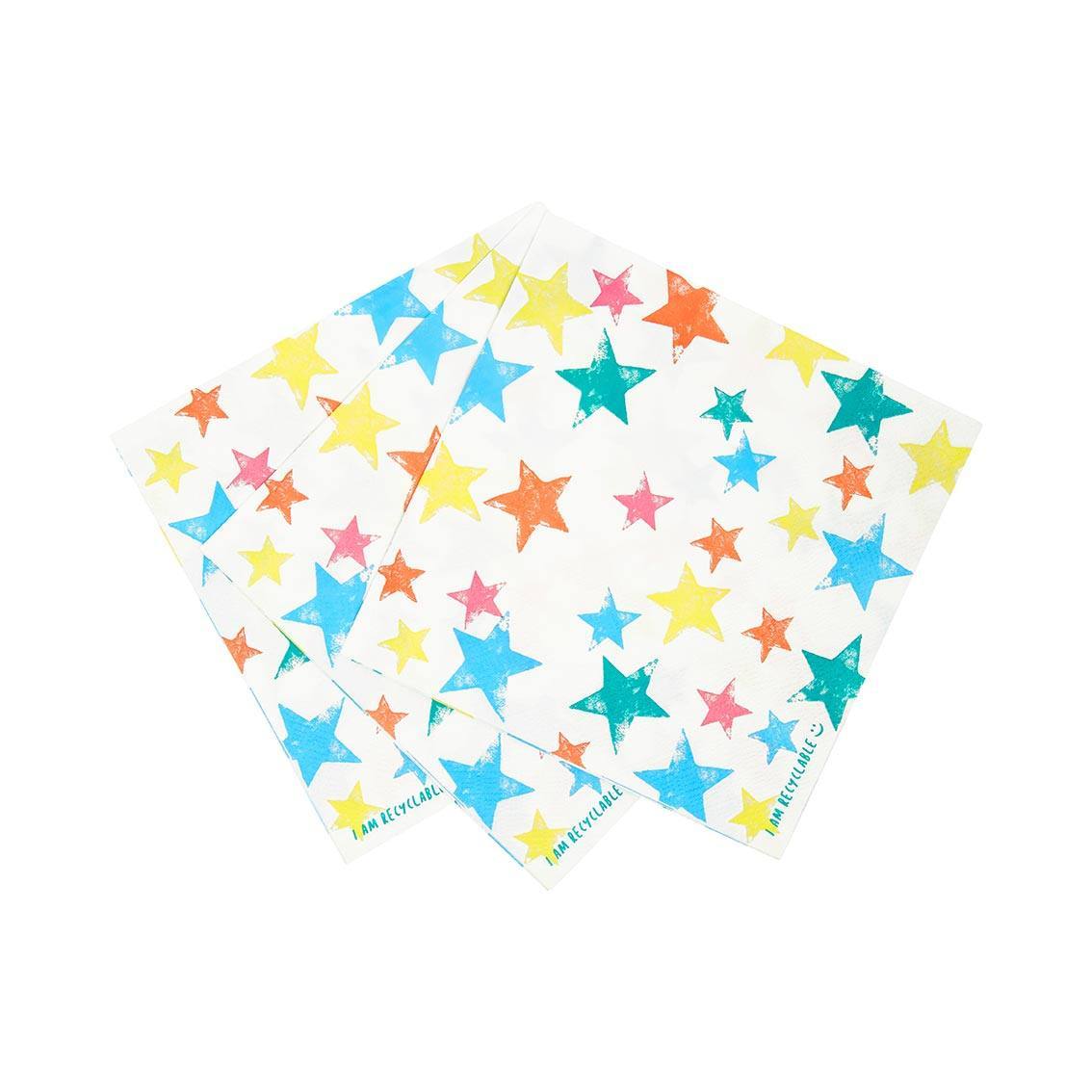 Guardanapos estrelas multicores