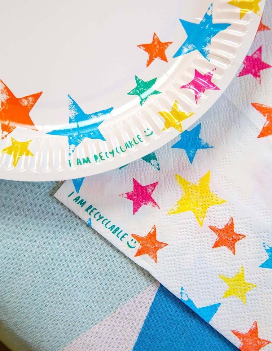 Guardanapos estrelas multicores