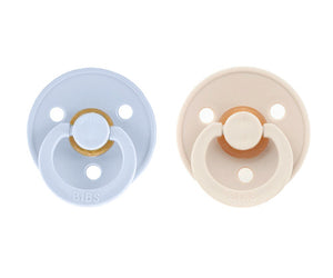 Conj. 2 chuchas BIBS®  baby blue/ivory