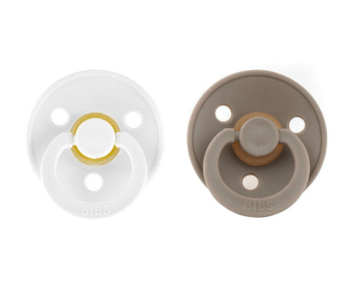 Conj. 2 chuchas BIBS® dark oak/white