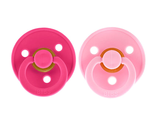 Conj. 2 chuchas BIBS® raspberry/baby pink