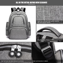 Carregar imagem no visualizador da galeria, Mochila maternidade cinzenta