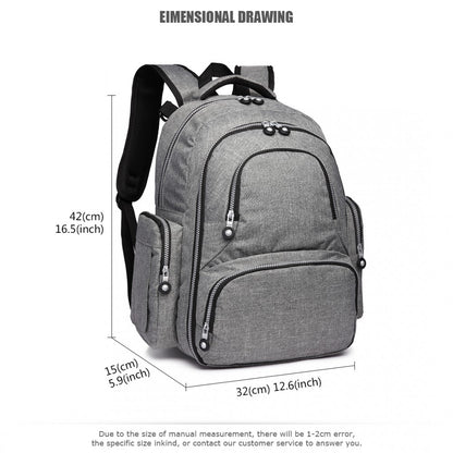 Mochila maternidade cinzenta
