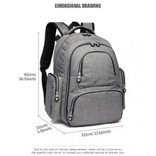 Carregar imagem no visualizador da galeria, Mochila maternidade cinzenta
