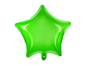 Balão foil estrela verde transparente