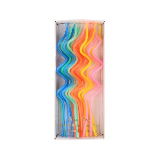 Vela swirly coloridas