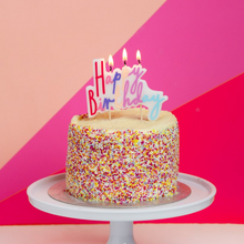 Carregar imagem no visualizador da galeria, Vela Happy Birthday pastel