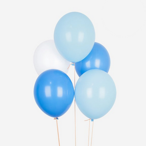 Balões lisos mix azul