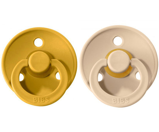 Conj. 2 chuchas BIBS®  vanilla/mustard